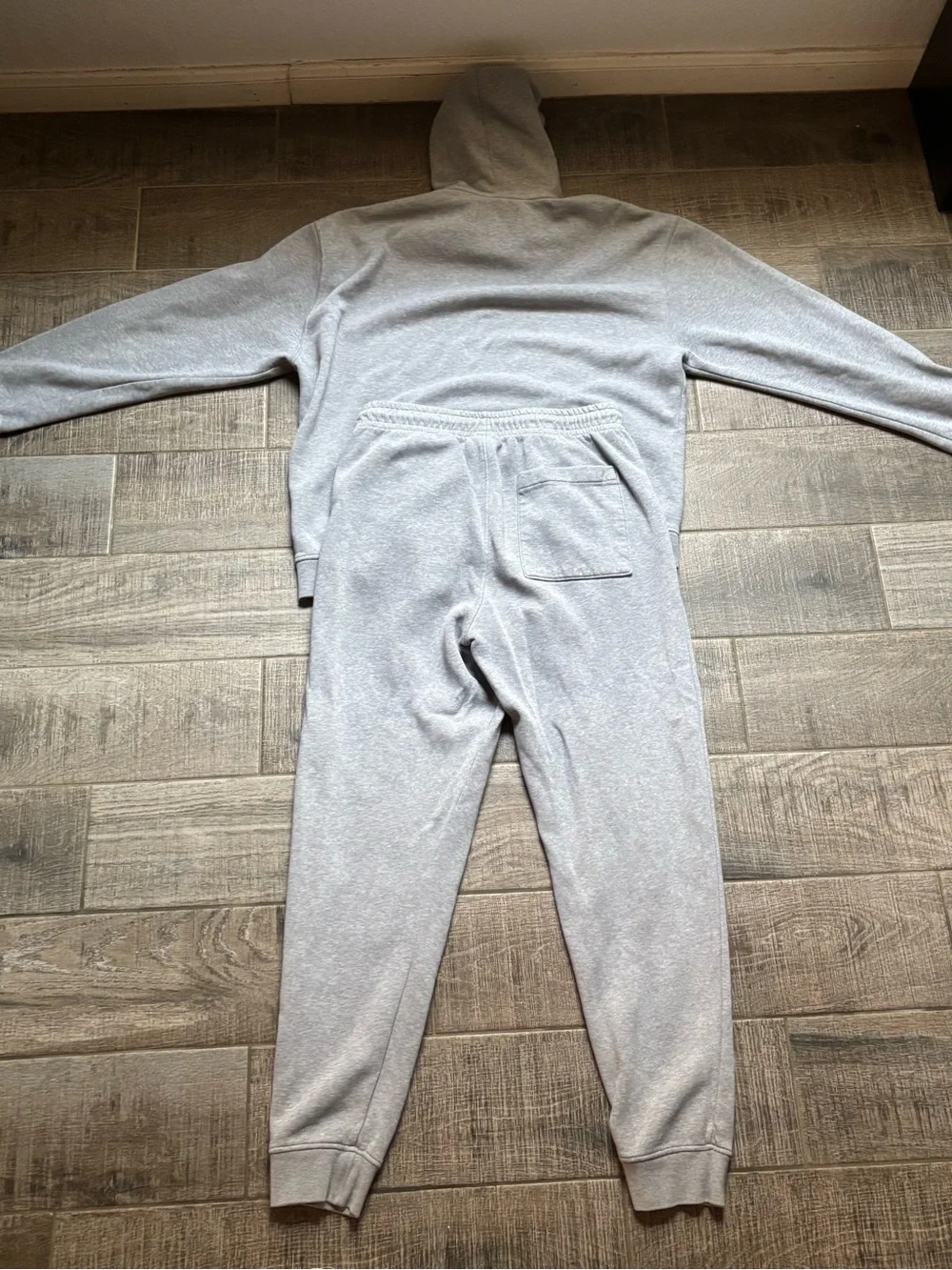 Jordan Light Gray Hoodie & Sweatpants Set